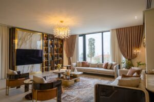 woonkamer bruine tinten